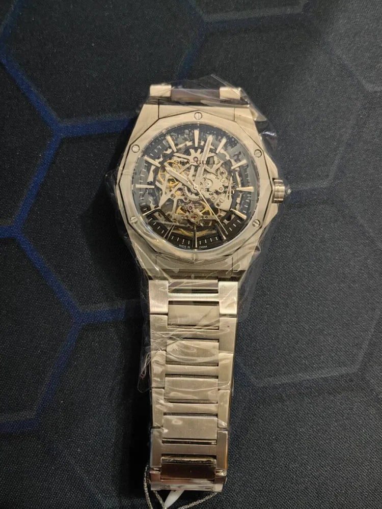 Seagull Casual Automatic Mechanical Watch Skeleton Hollow Men Wristwatches Luminous Military Watches Sapphire Montre Homme 6168k
