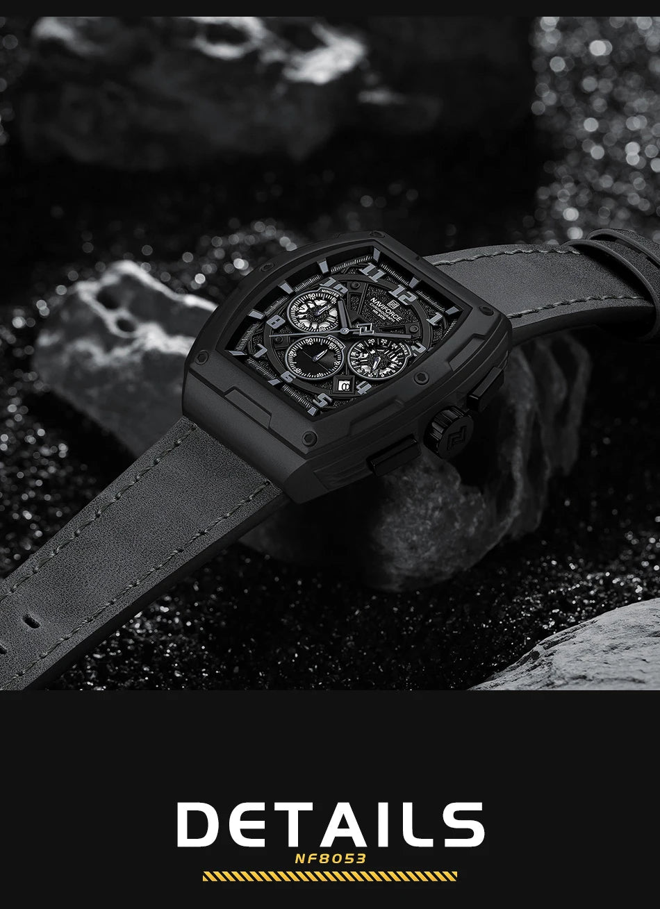 New NAVIFORCE Trend Brand Sport Quartz Chronograph Watches Men Fashion Water Resistant Casual Wristwatch Clock Relogio Masculino