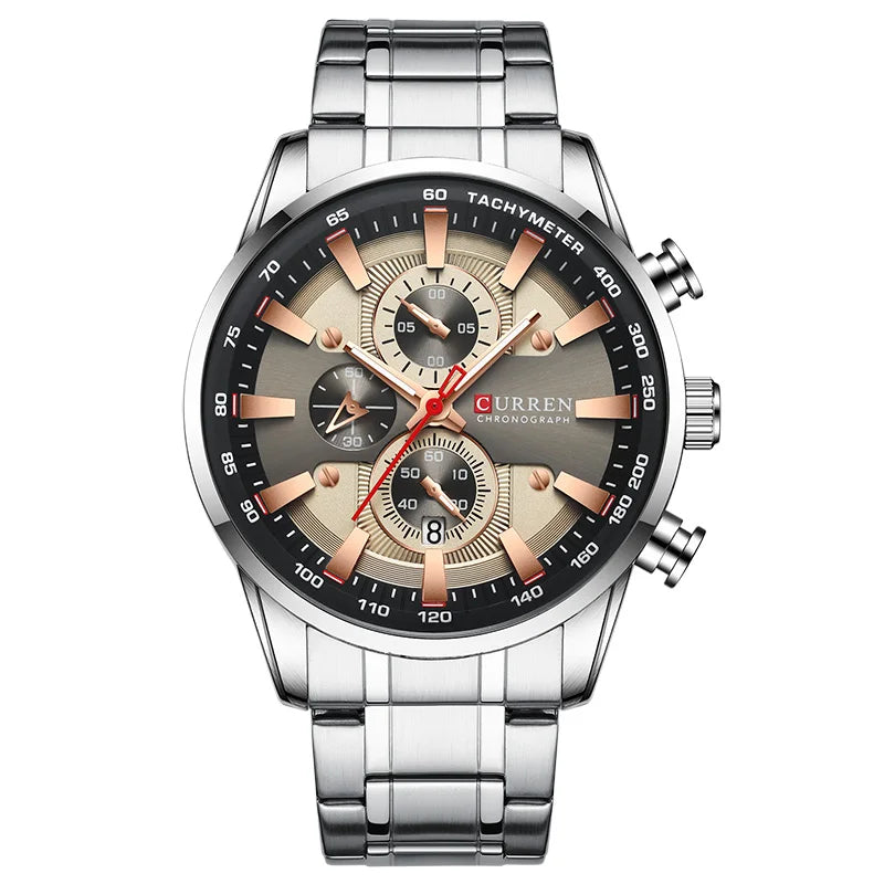 New Watches for Men Top Luxury Brand CURREN Quartz Men’s Watch Sport Waterproof Wrist Watches Chronograph Date Relogio Masculino
