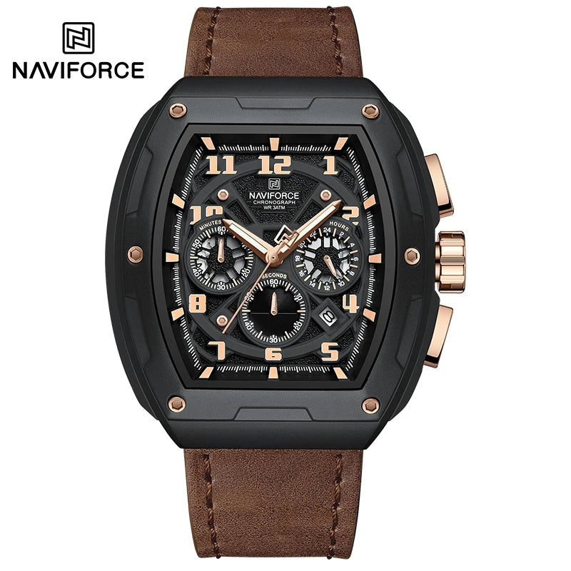 New NAVIFORCE Trend Brand Sport Quartz Chronograph Watches Men Fashion Water Resistant Casual Wristwatch Clock Relogio Masculino