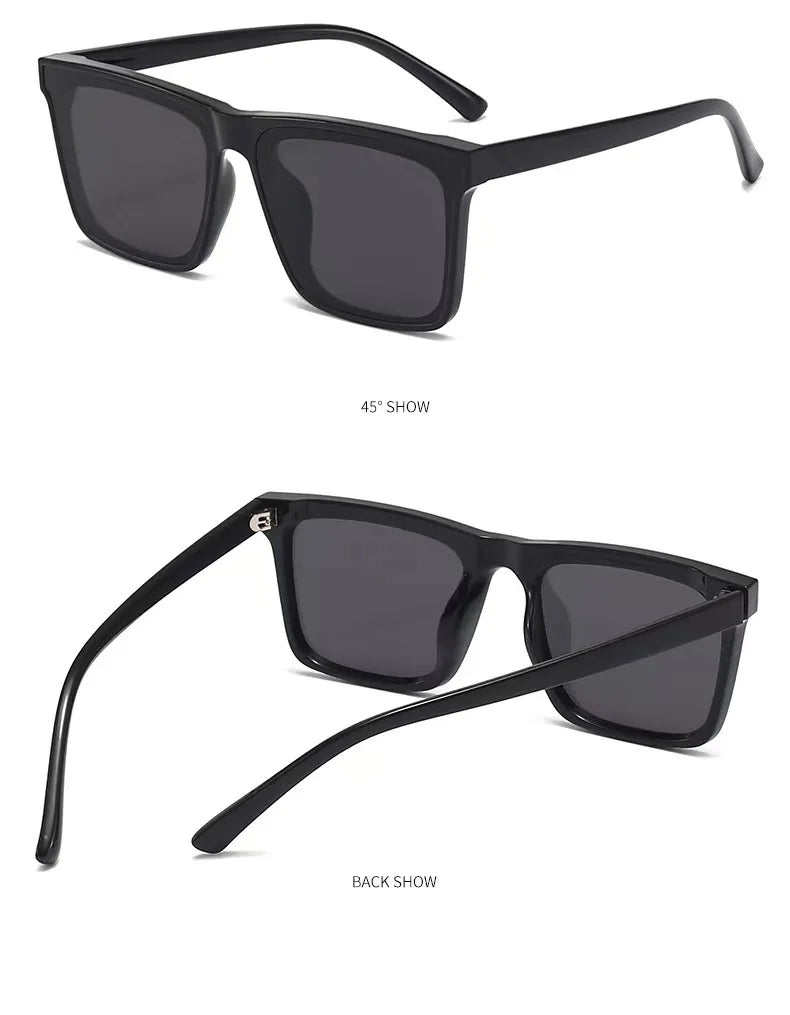 Men's Business Driving Square Acetate Windproof Shades Sunglasses Retro Sunglasses Outdoor Men's Sunglasses