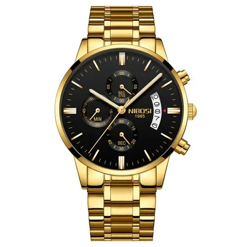 NIBOSI Mens Watches Luxury Top Brand Relogio Masculino Famous Men's Fashion Casual Dress Watch Military Quartz Wristwatches Saat