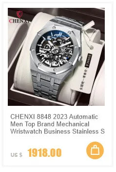 CHENXI 82442 Quartz Watch Men Casual Luxury Sport Watches Brand World Map Military Waterproof Wrist Watch for Male Clock Gift